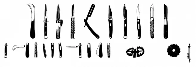 Cut Point Font OTHER CHARS