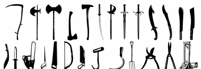 Cut Point Schriftart Groß