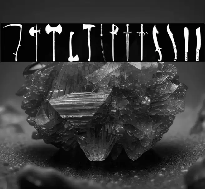 Cut Point Font examples