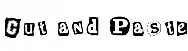 Cut and Paste  Fuentes Gratis Descargar