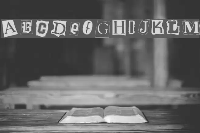 Cut and Paste Font examples