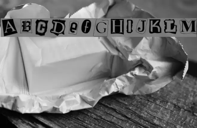 Cut and Paste Font examples