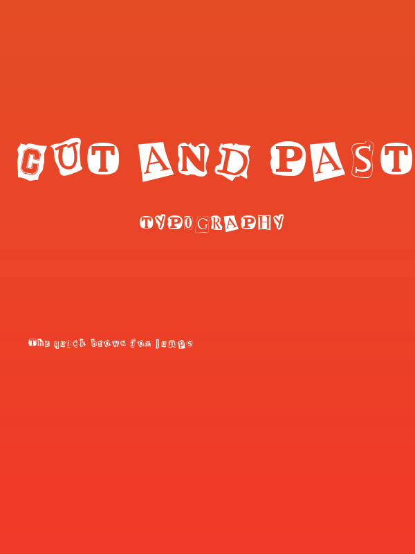 Cut and Paste Poster