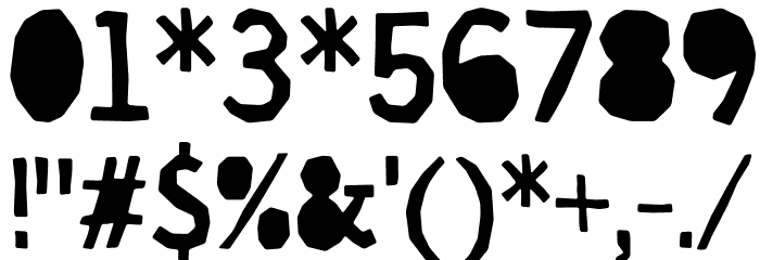 Cut it out DEMO Soft Font OTHER CHARS