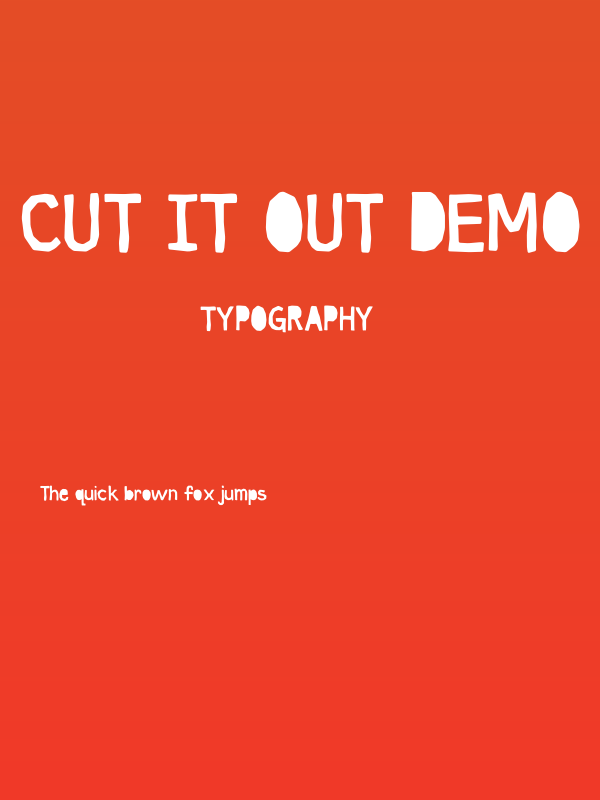 Cut it out DEMO Soft Poster