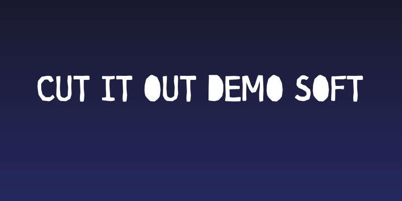 Cut it out DEMO Soft Social Header