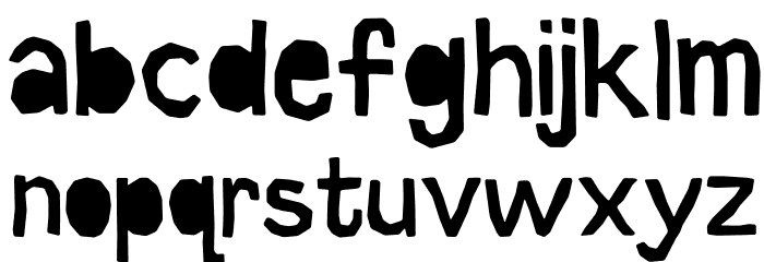 Cut it out DEMO Soft Font LOWERCASE