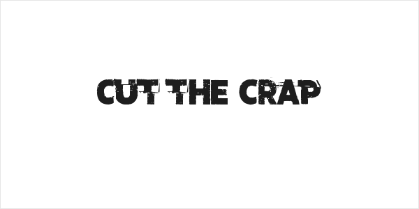 Cut the crap Logo