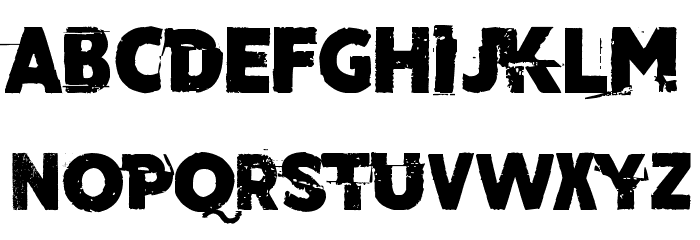 Cut the crap Font LOWERCASE
