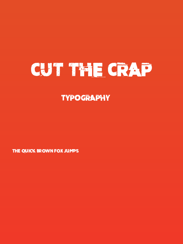 Cut the crap Poster
