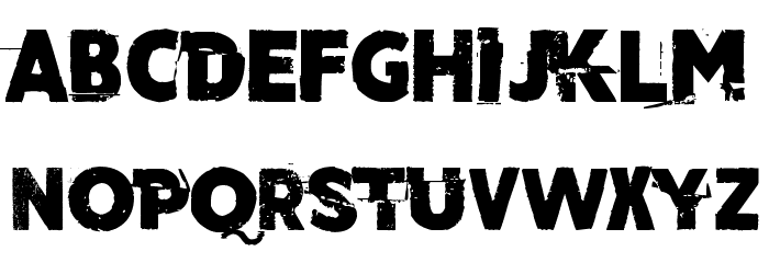 Cut the crap Font LOWERCASE