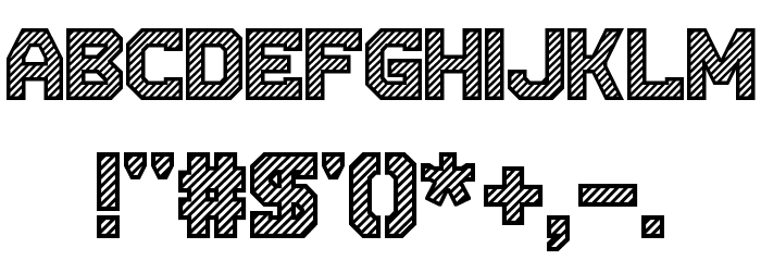 Cut the paper Regular Font OTHER CHARS