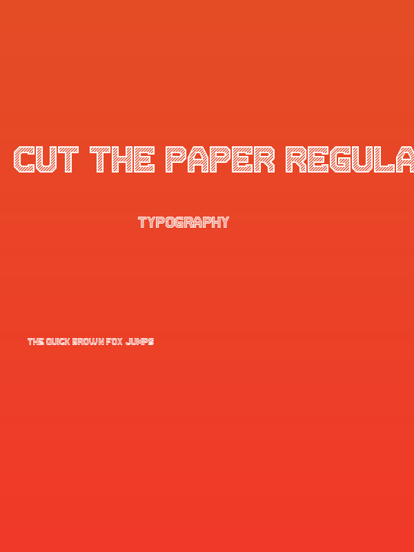 Cut the paper Regular Poster