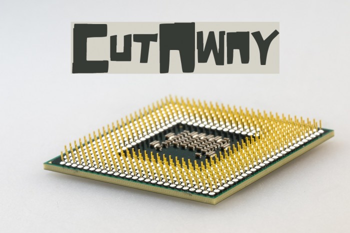 CutAway Font examples