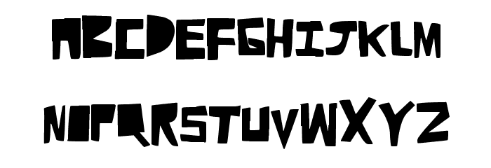 CutAway Font LOWERCASE