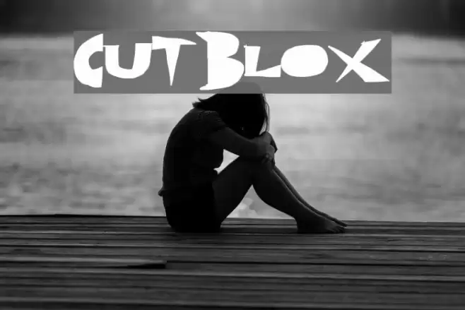 CutBlox Font examples