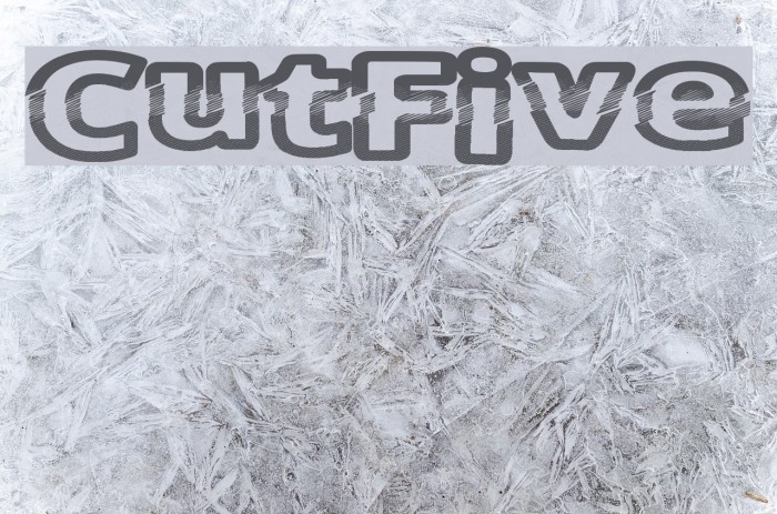 CutFive Font examples