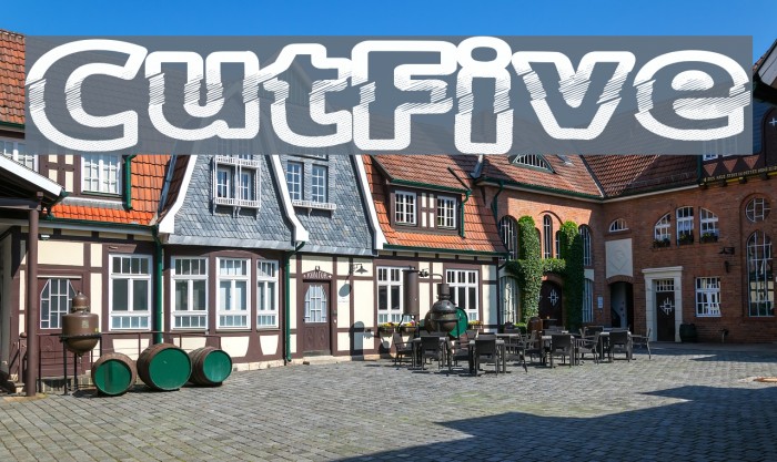 CutFive Font examples