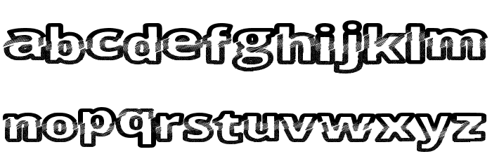 CutFive Font LOWERCASE