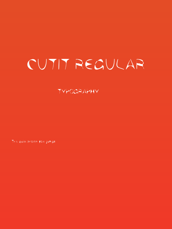 CutIt Regular Poster