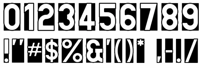 CutMeOut3 Font OTHER CHARS