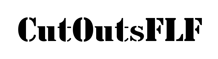 CutOutsFLF Font