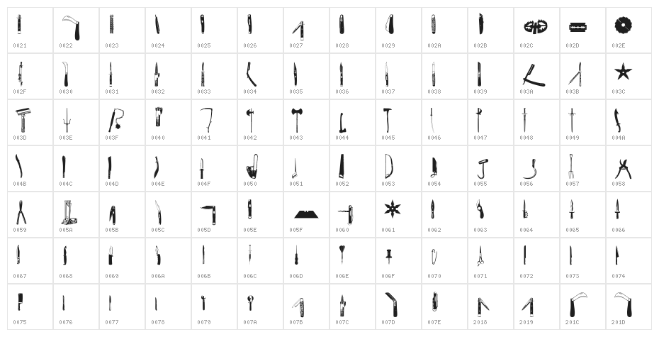 CutPointSTD Character Map