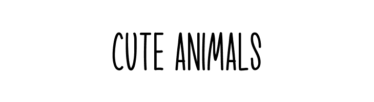 Cute Animals  font caratteri gratis