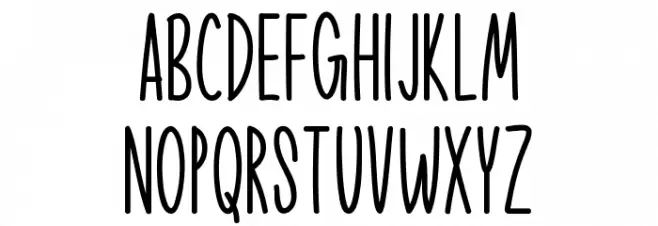 Cute Animals Schriftart Groß