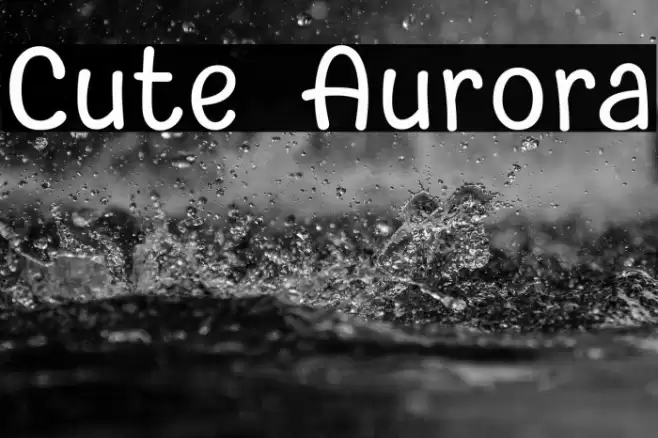 Cute Aurora Font examples