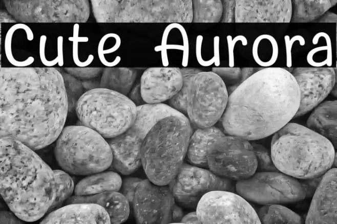 Cute Aurora Font examples