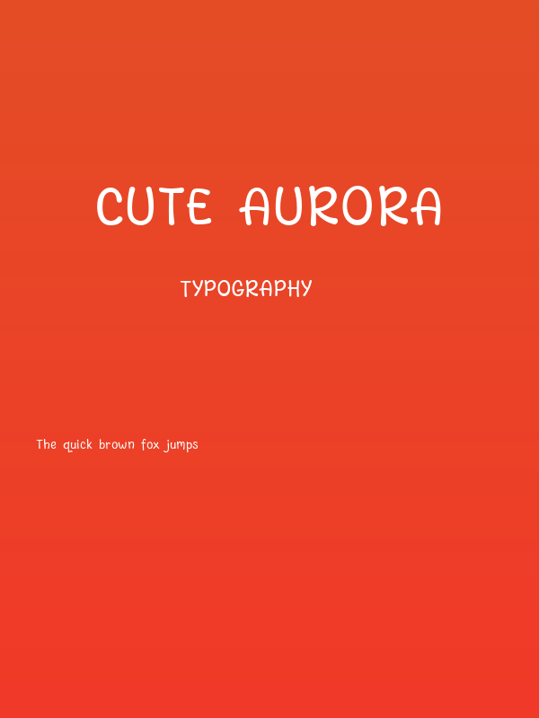 Cute Aurora Poster