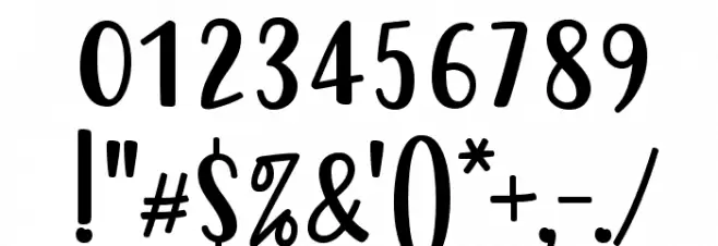 Cute Be Special Font OTHER CHARS