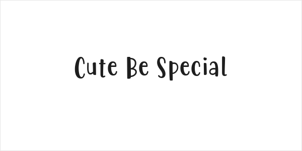 Cute Be Special Logo