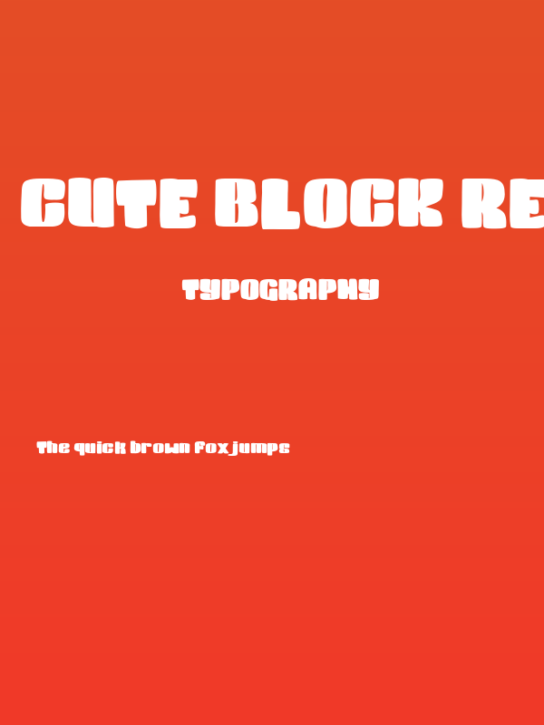 Cute Block Regular Poster