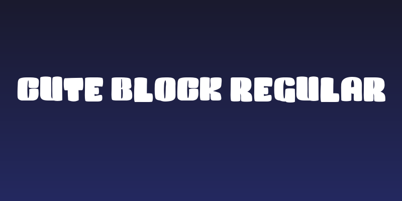 Cute Block Regular Social Header