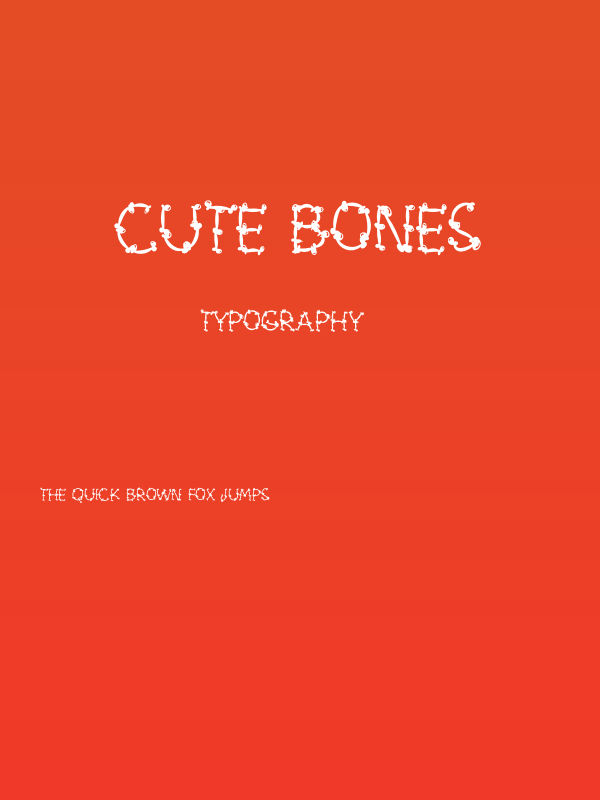 Cute Bones Poster