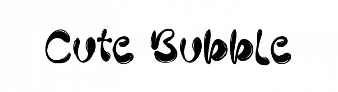 Cute Bubble  Descarca Fonturi Gratis