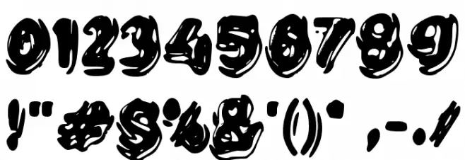 Cute Bubble Font OTHER CHARS