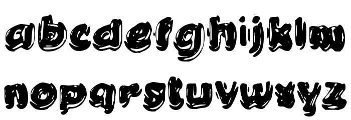 Cute Bubble Font LOWERCASE