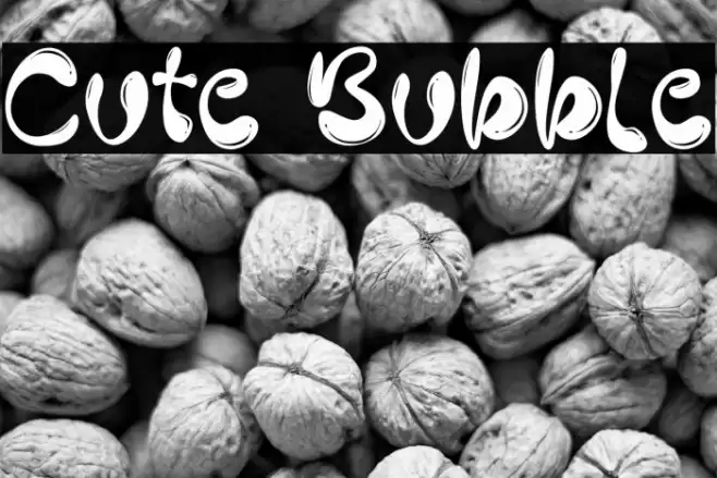 Cute Bubble Font examples