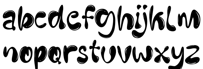 Cute Bubble Font LOWERCASE