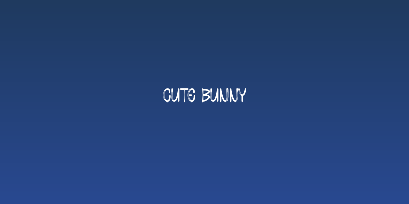 Cute Bunny Social Header