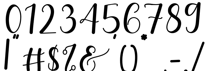 Cute Butterfly Font OTHER CHARS