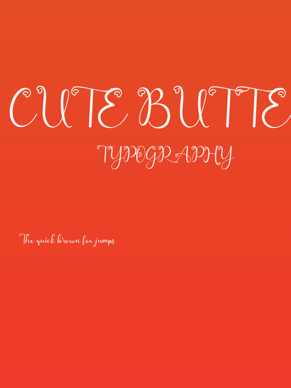 Cute Butterfly Poster