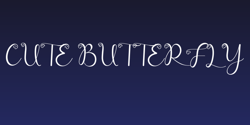Cute Butterfly Social Header