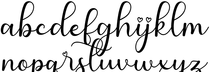 Cute Butterfly Font LOWERCASE