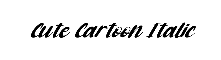Cute Cartoon Italic  Fuentes Gratis Descargar