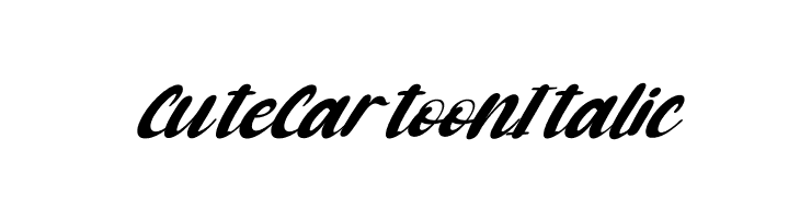 Cute Cartoon Italic  Frei Schriftart Herunterladen