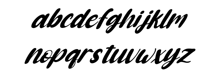Cute Cartoon Italic Font LOWERCASE